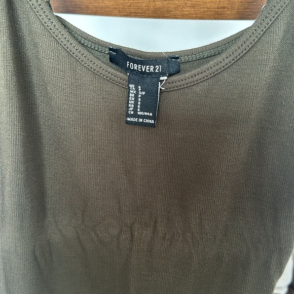 Forever 21 Olive Green Maxi Dress - Picture 2 of 2